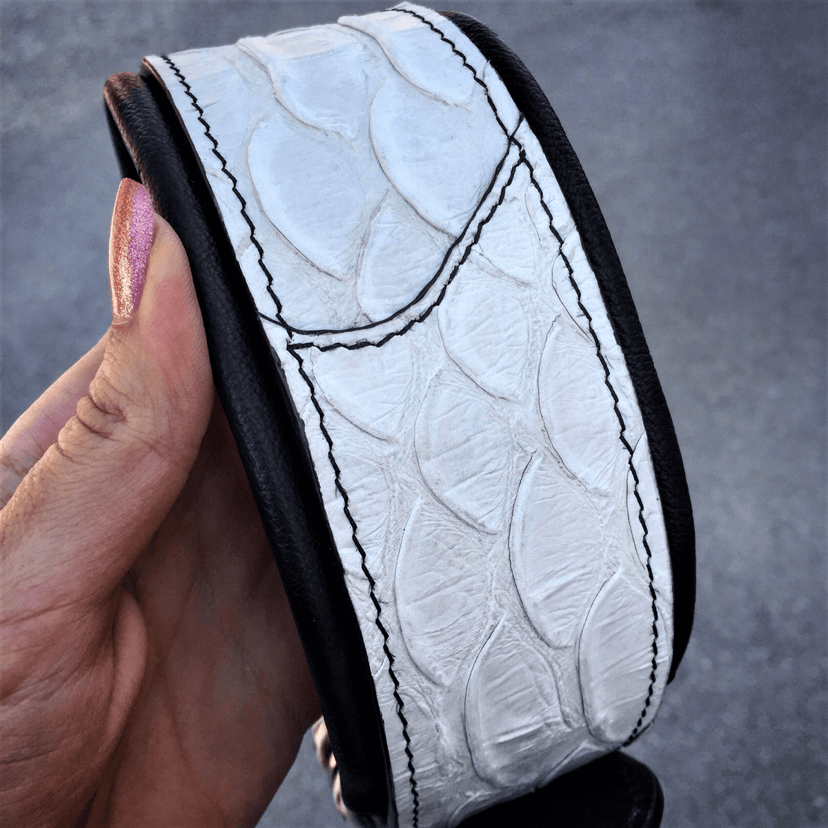 Bestia Dragon Scale Leather Dog Collar – Limited Edition