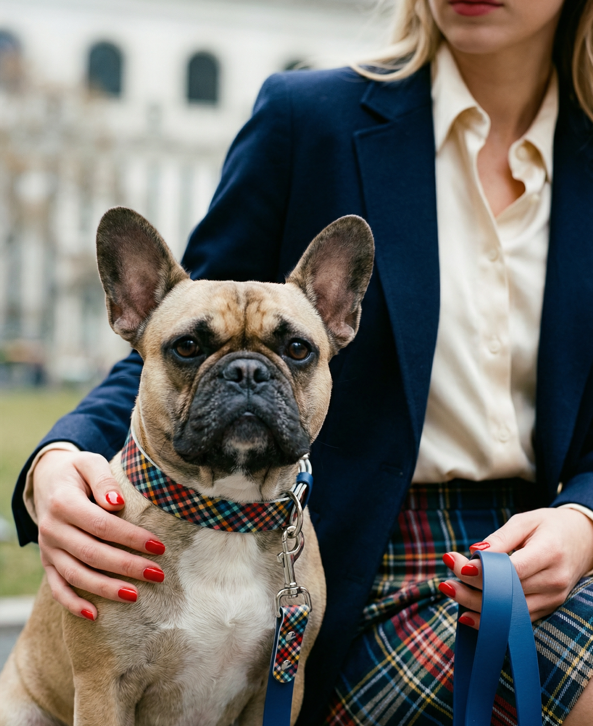 Preppy Plaid Biothane Collar