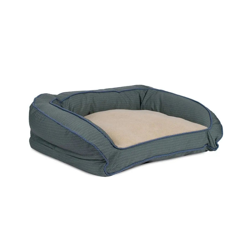 GreenDog Checkered Wave Bolster Bed