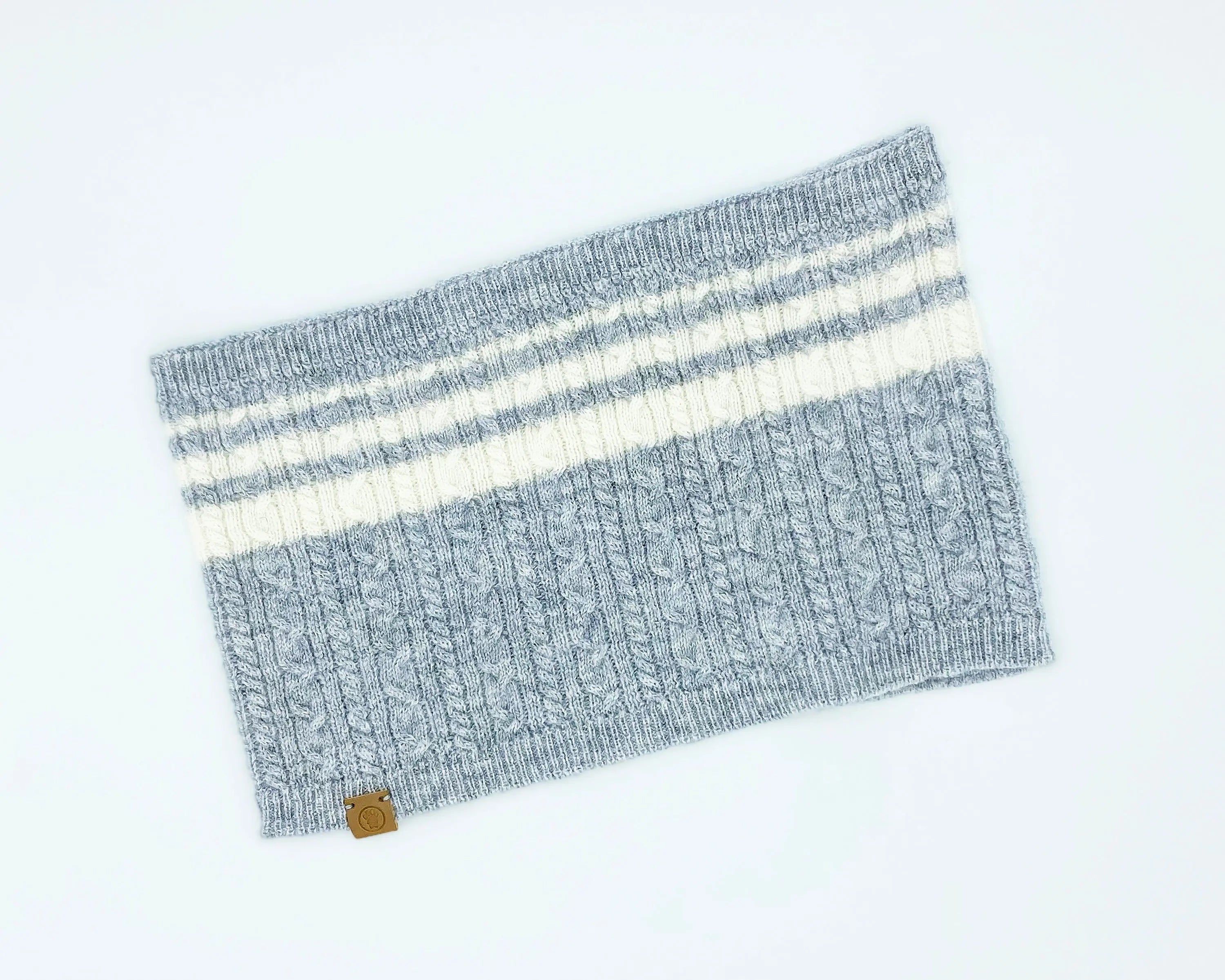 Cashmere Blend Scarf sets for Pets and their humans, Heather Grey