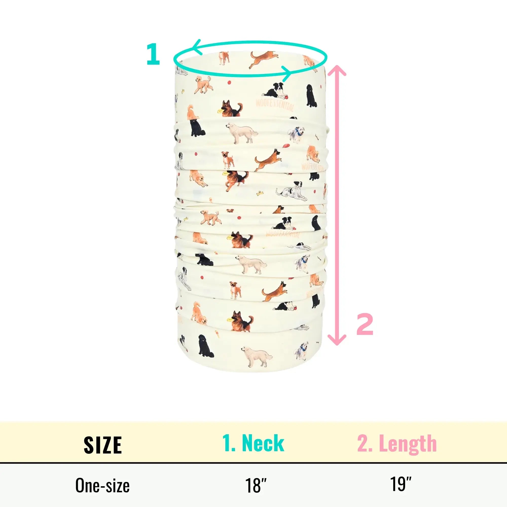 CoolingPals Human Cooling Neck Gaiter WOOFESSENTIAL