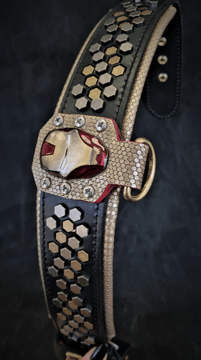 Bestia Irondog Leather Dog Collar