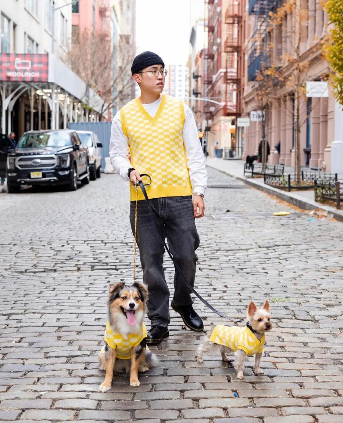 BP X BH Check Sweater vest BESPOKE PAWS