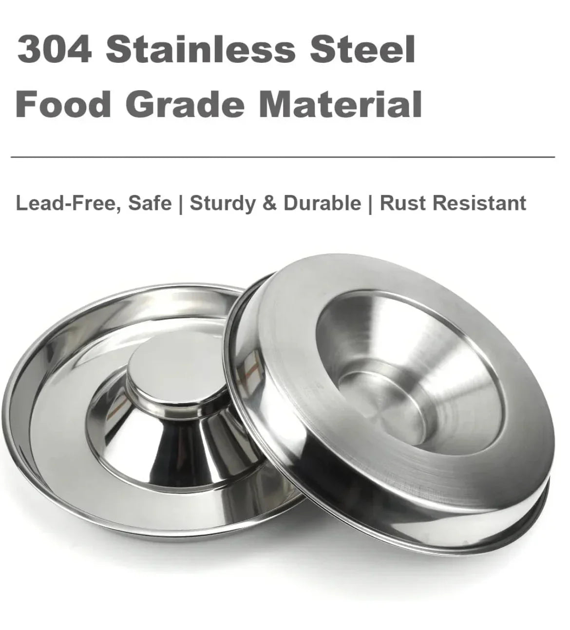Stainless steel Weaning puppy food bowls Horizon Animal Care