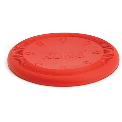 KONG Flyer red rubber dog frisbee