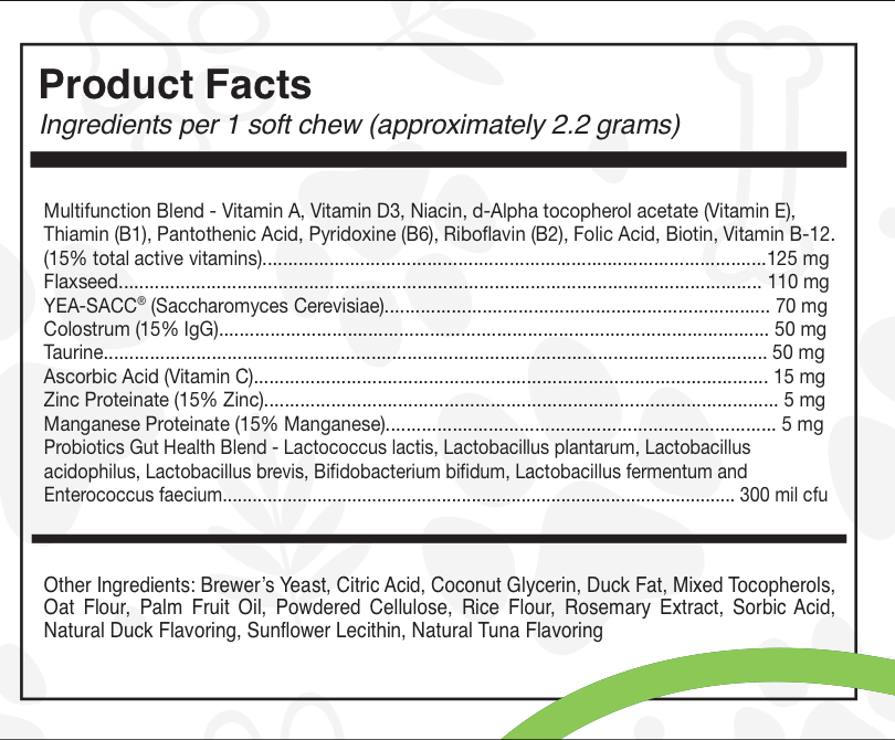 Sanctuary Strength Daily Multivitamin Chews My Dog Sanctuary