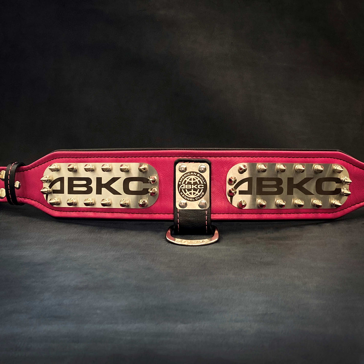 Bestia ABKC Leather Dog Collar
