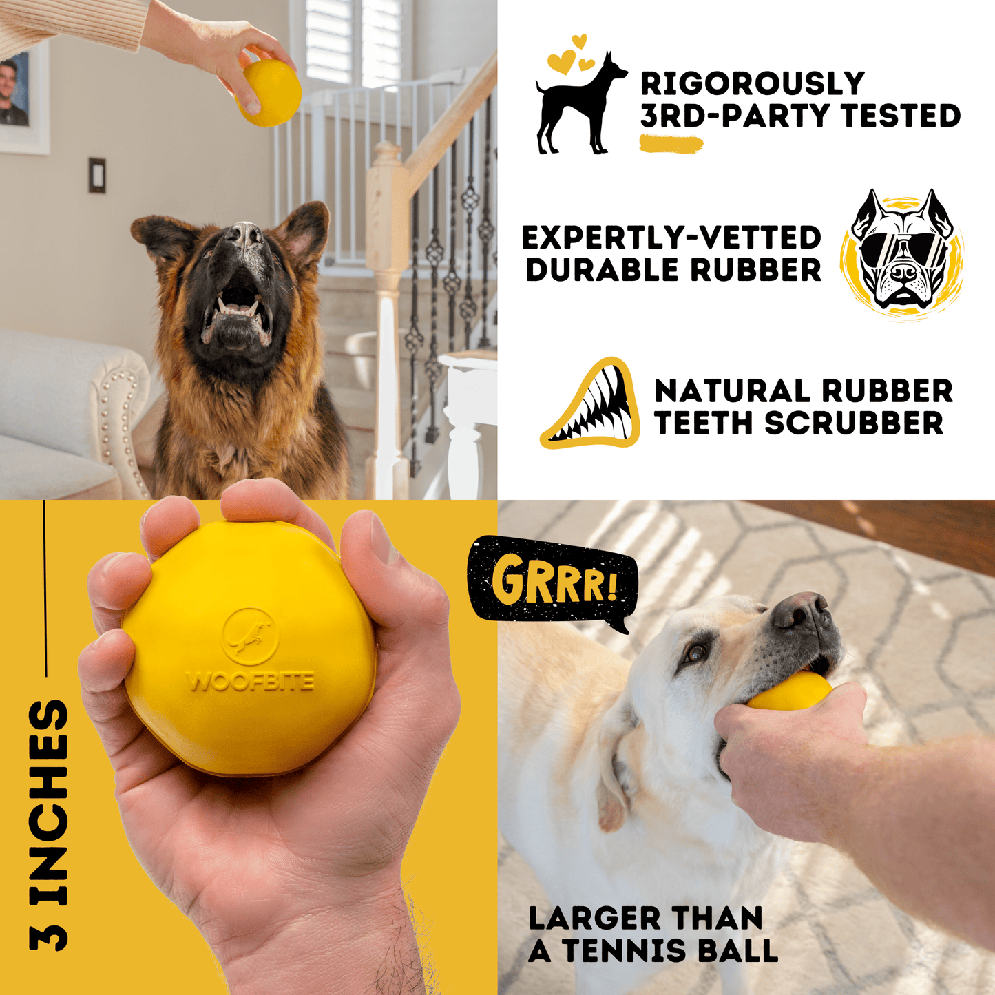 Power Ball Monster K9 Dog Toys