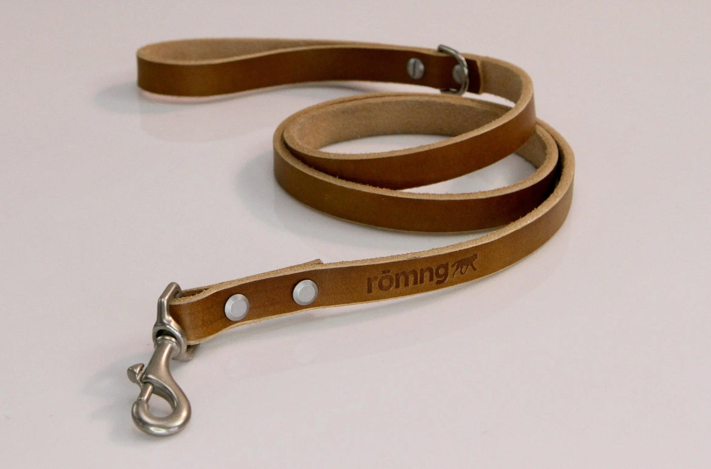 48" Genuine Leather Dog Leashes - Made in USA rōmng