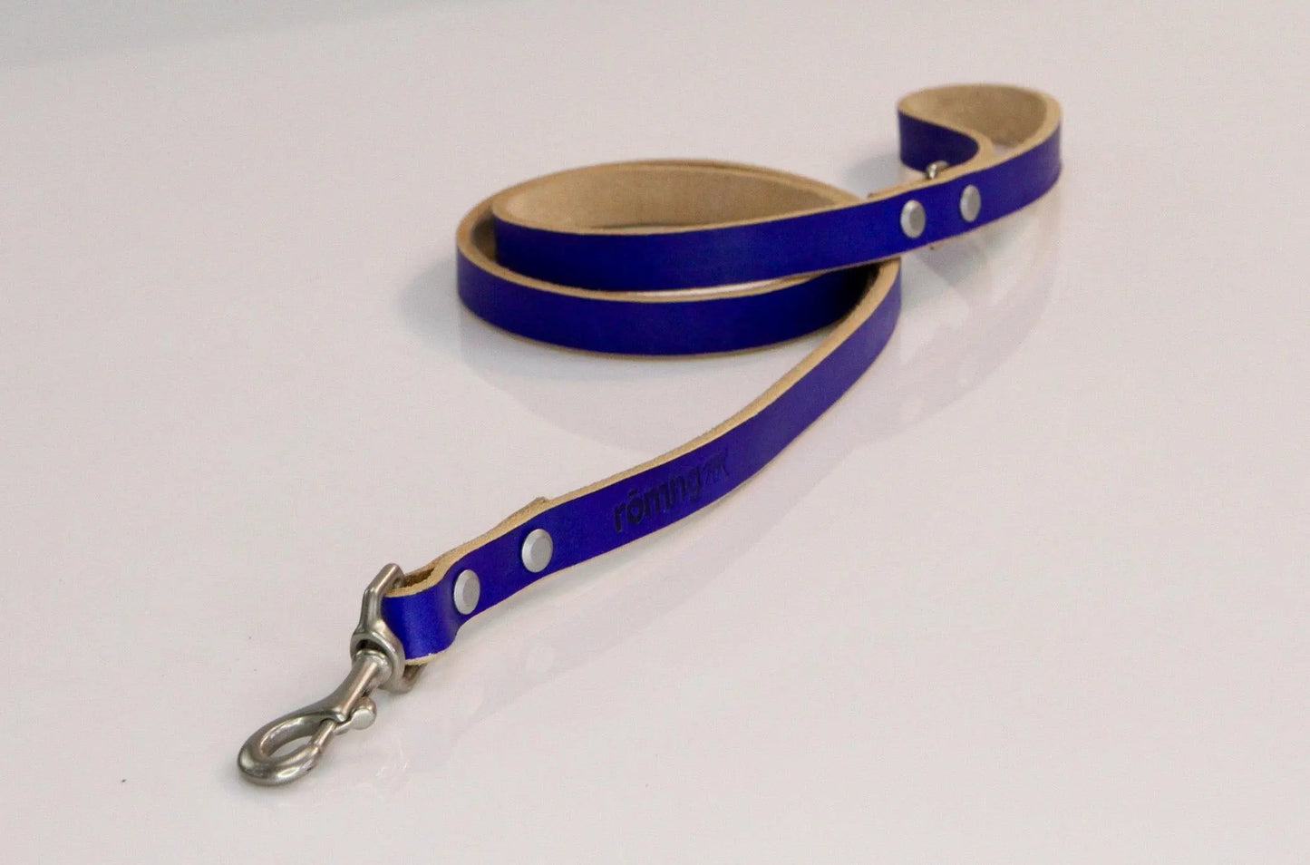 48" Genuine Leather Dog Leashes - Made in USA rōmng