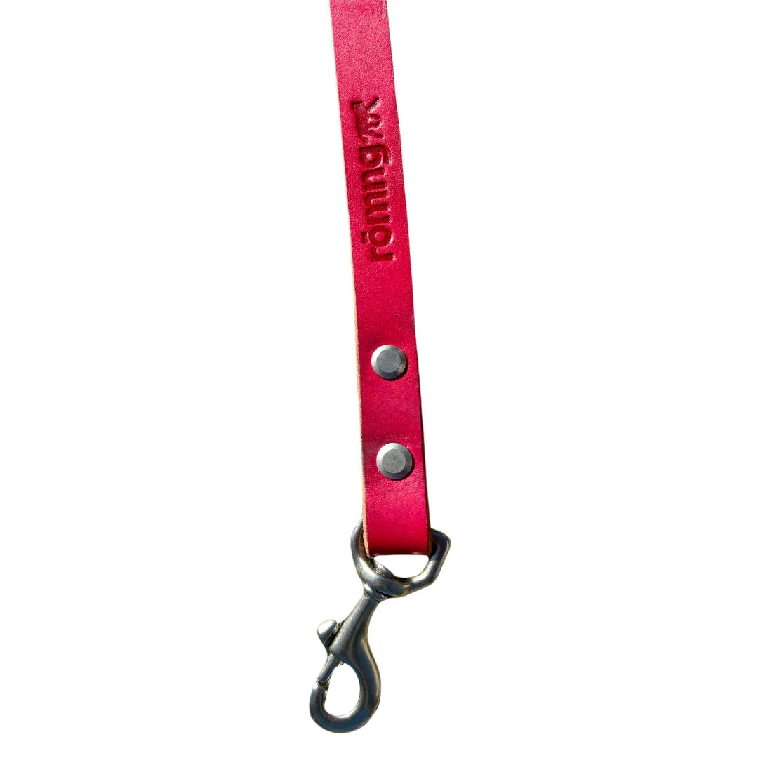 handmade leather dog leash by rōmng