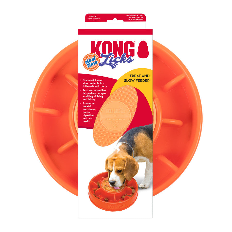 KONG Licks Mealtime Dog Treat and Slow Feeder Large