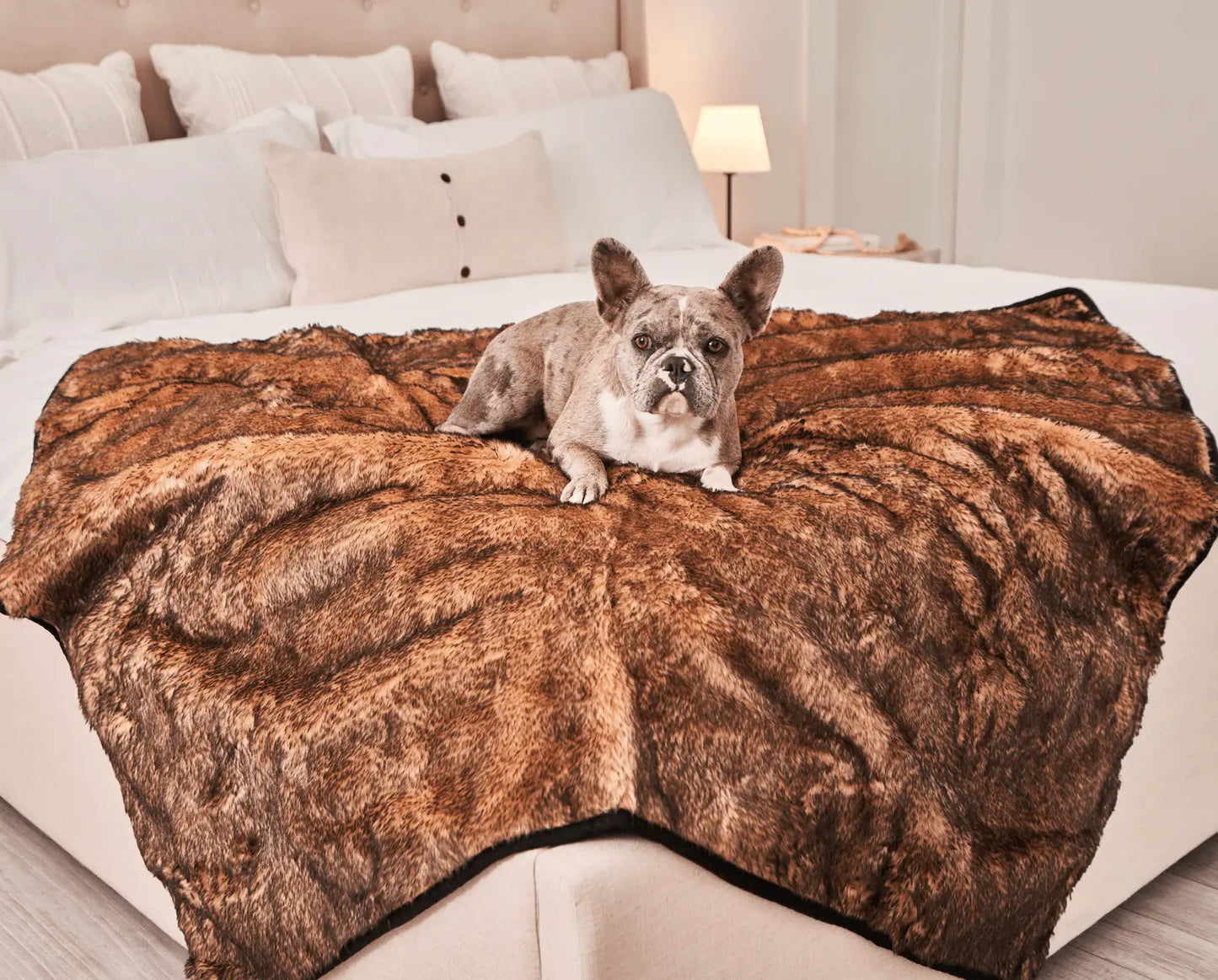 PupProtector™ Summer Short Fur Waterproof Throw Blanket - Sable Tan Paw.com