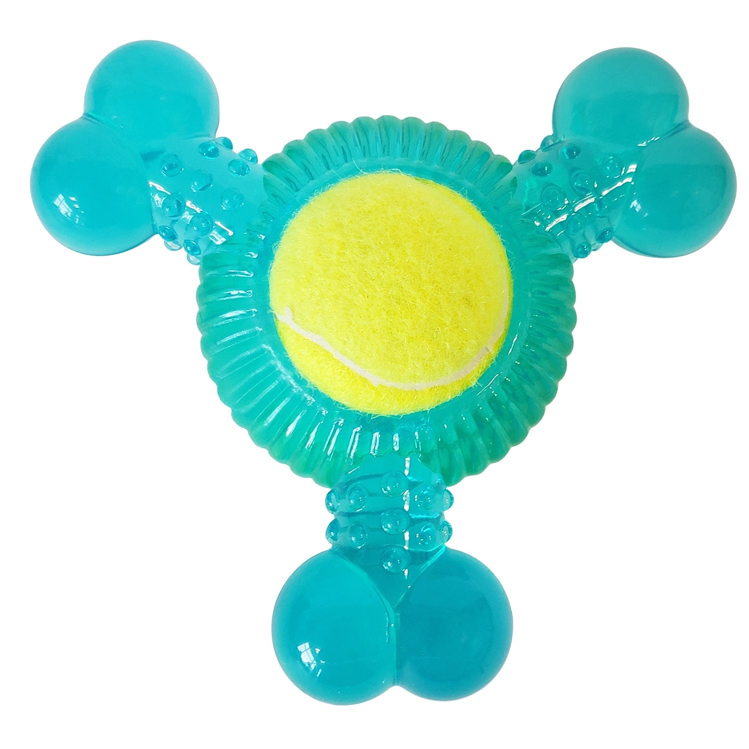 TPR Tennis Ball Dog Toy Variety Pack with Boomerang & Squeaker Toys