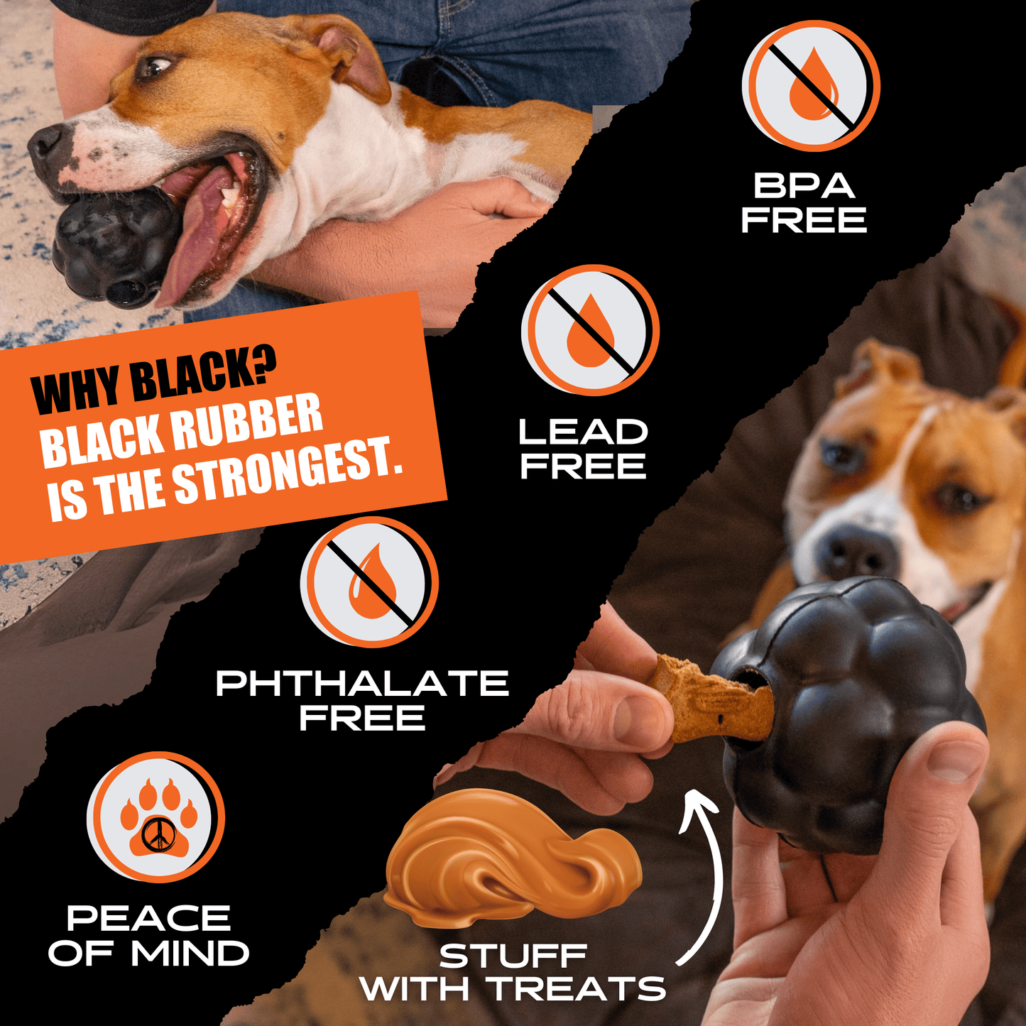 Rumble Ball Monster K9 Dog Toys