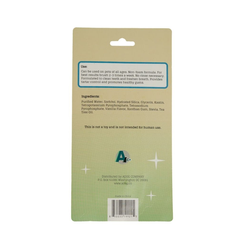 Triple Headed Dog Toothbrush with All-Natural Toothpaste Kit – 2-Piece Kit