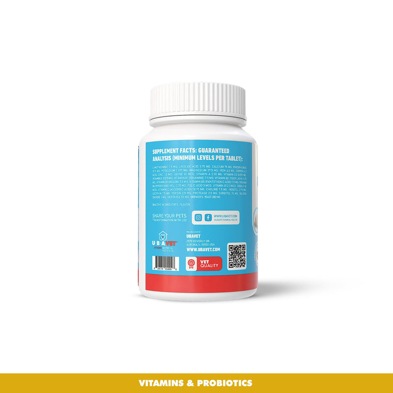 UBAVET Immune Support Daily Multi-Vitamin & Mineral Tablets for Dogs – 90 ct