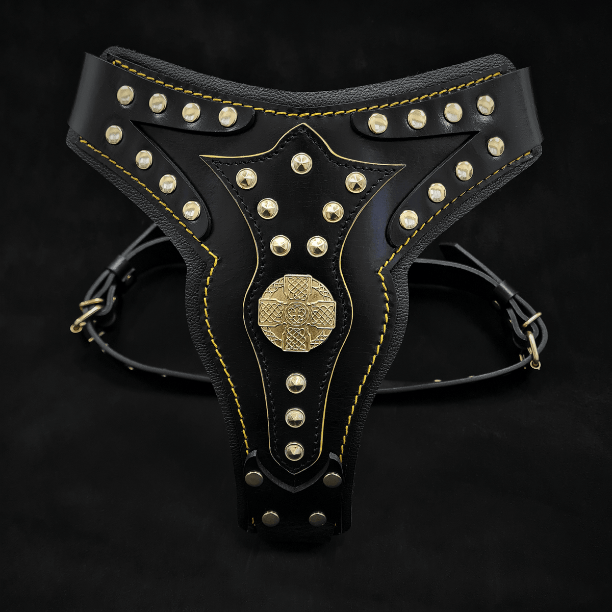 Bestia Maximus V2 Leather Dog Harness