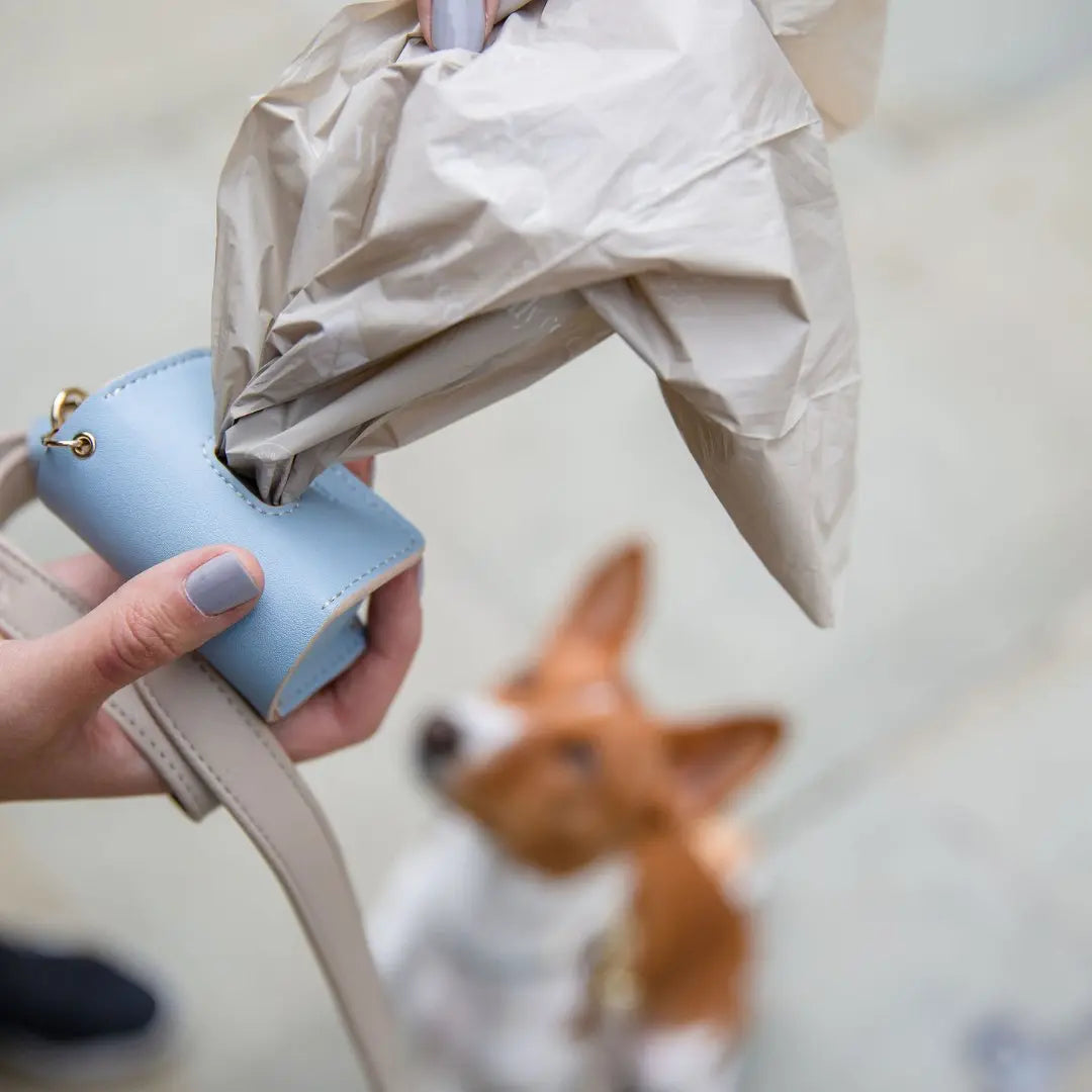 Waste Bag Holder - Vegan Leather - Bag Dispenser Nina Woof