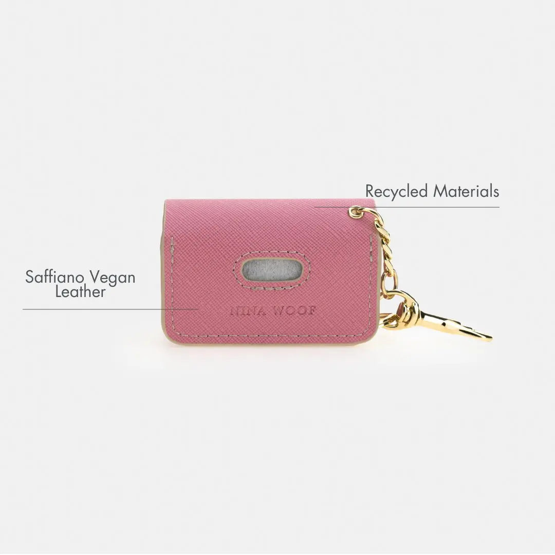 Waste Bag Holder - Vegan Leather - Bag Dispenser Nina Woof