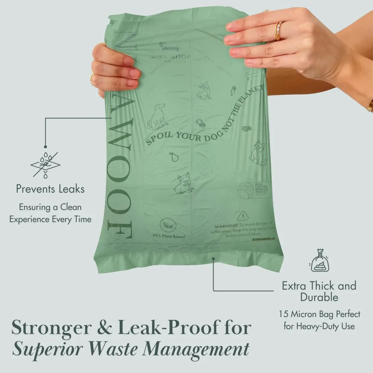 Waste Bags - Plant Based Nina Woof