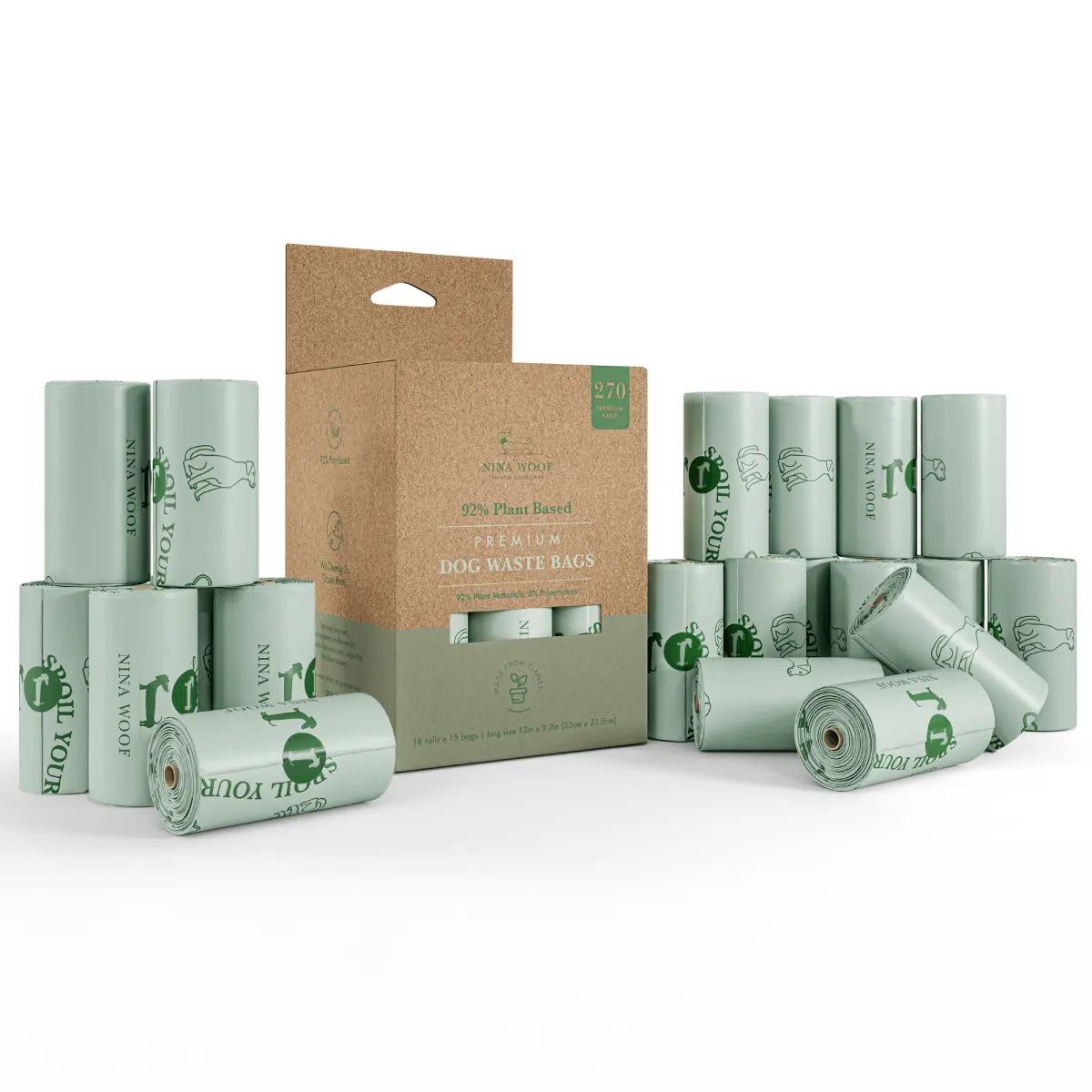 Waste Bags - Plant Based Nina Woof