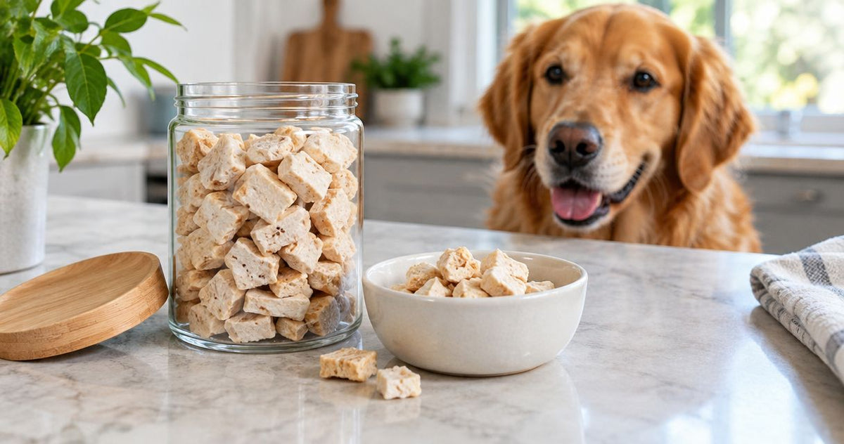 How long do freeze-dried chicken treats stay fresh once opened?