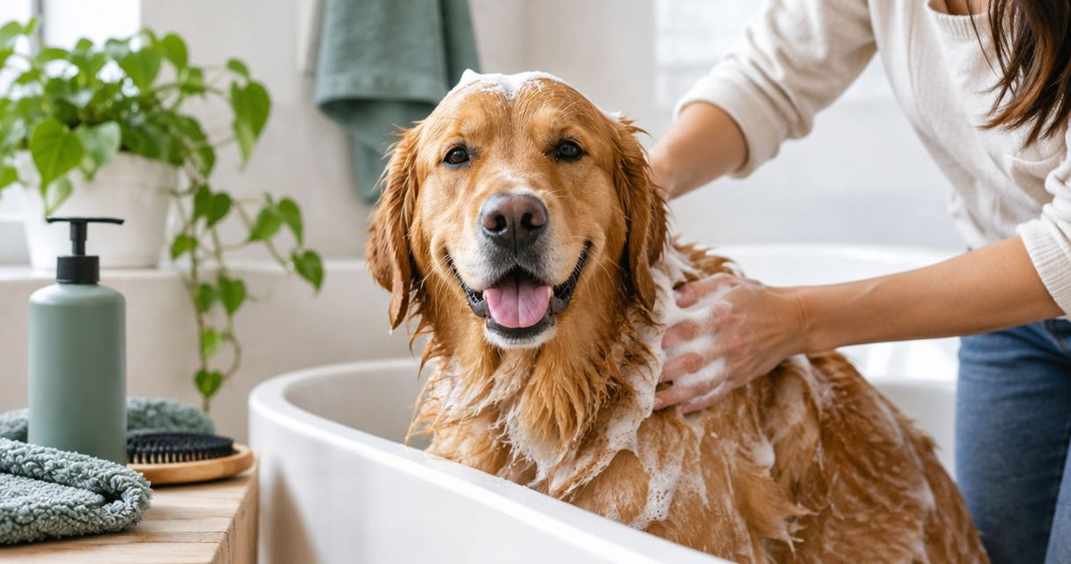 How often should you use a deshedding shampoo on a dog?