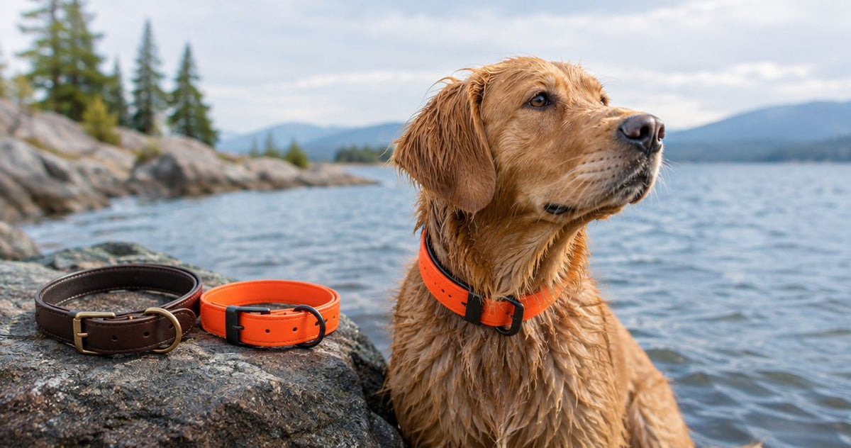 Is a biothane collar better than leather for water dogs?