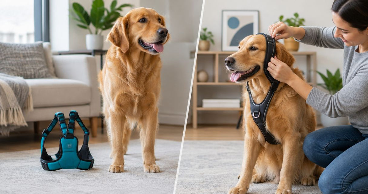 Is a step-in harness better than an over-the-head harness?
