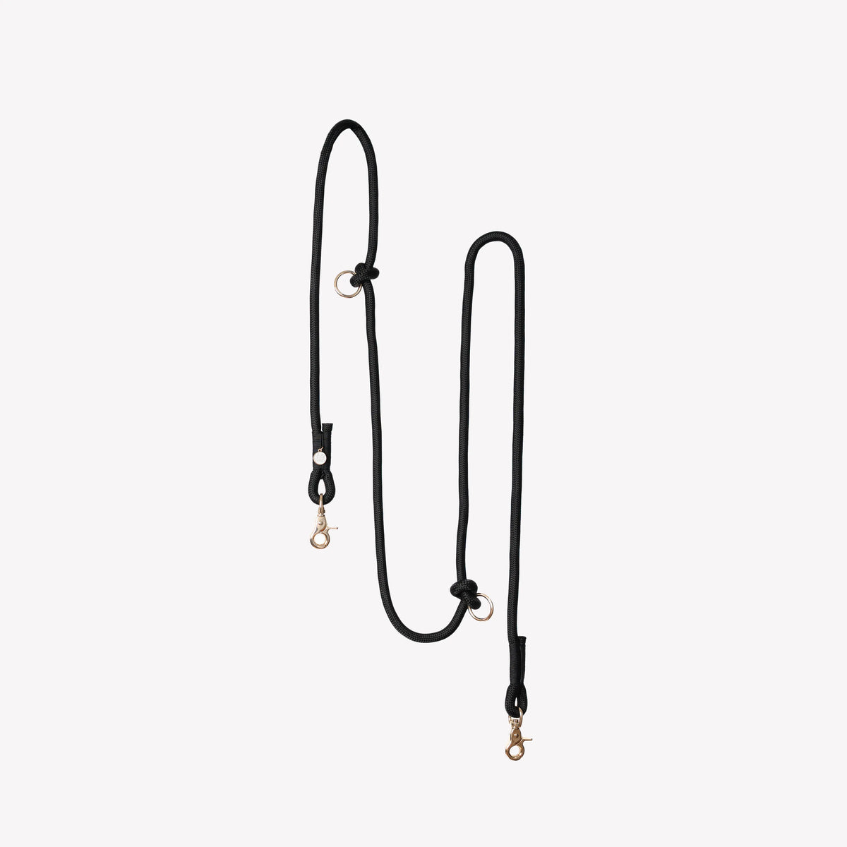 'Black' - Hands Free Braided Leash