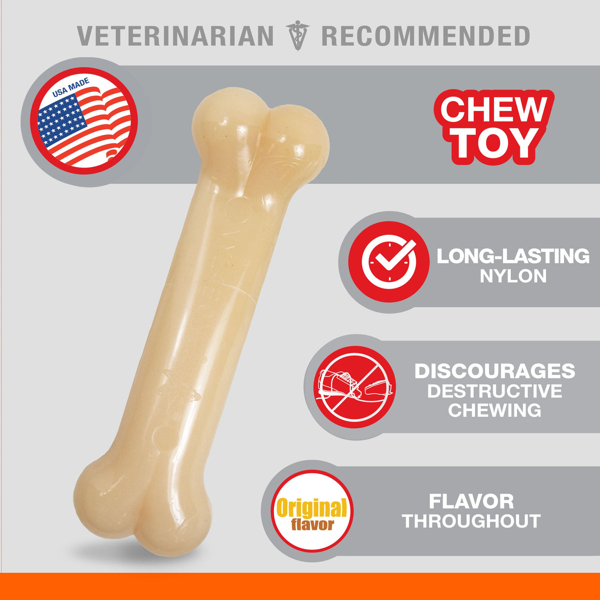 Nylabone DuraChew Original Blister Card Wolf