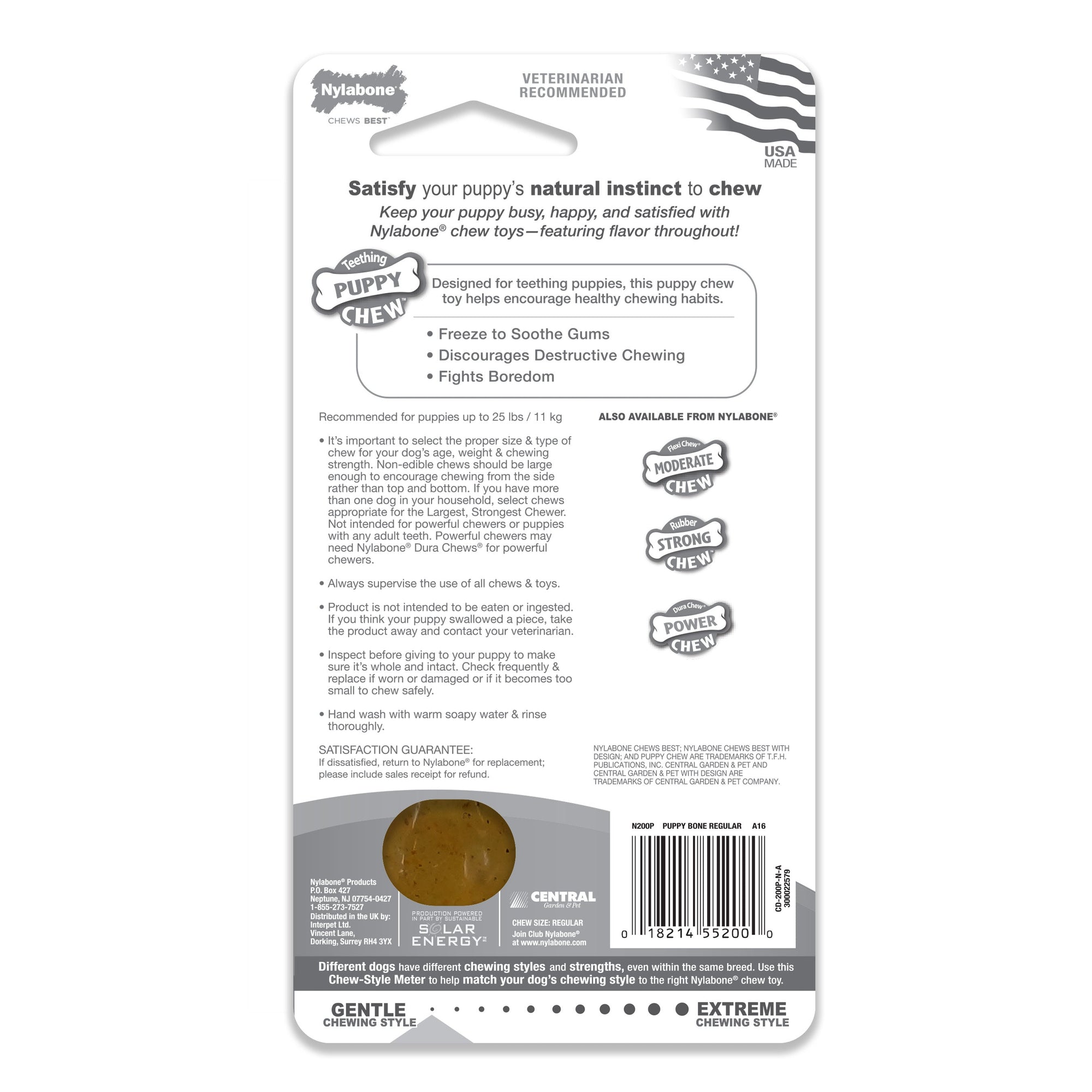 Nylabone Puppybone Blister Card Regular