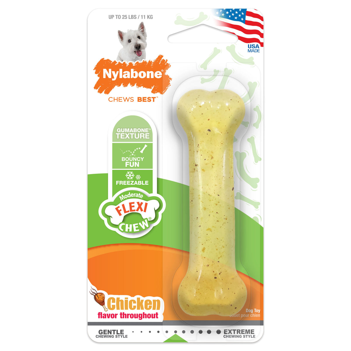 Nylabone FlexiChew Chicken Blister Card Regular