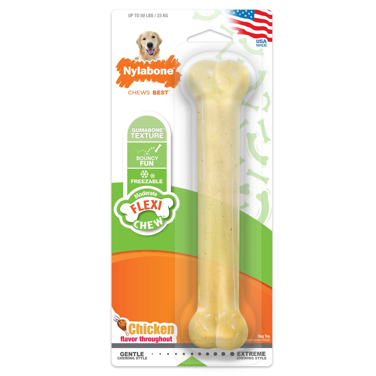 Nylabone FlexiChew Chicken Blister Card Giant