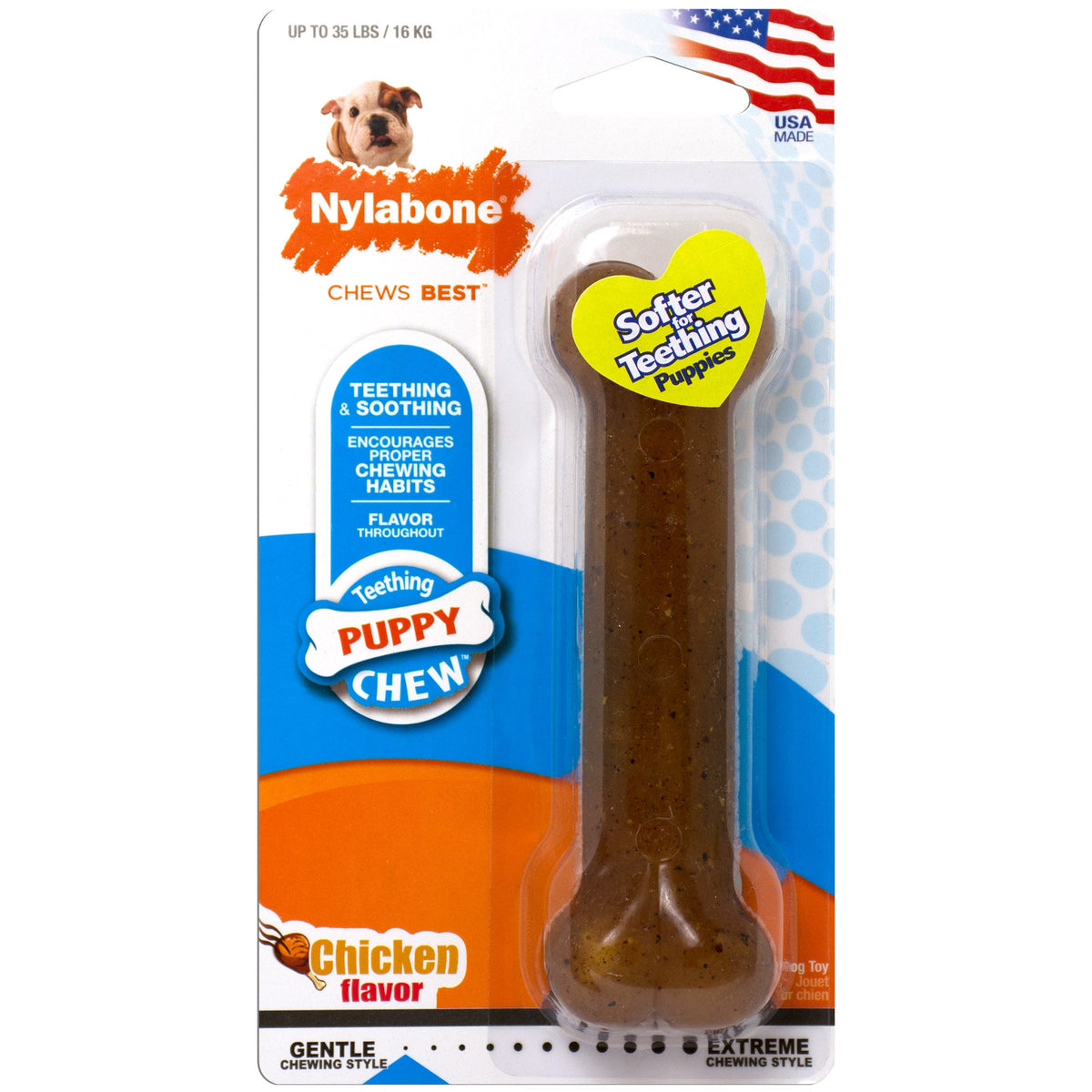 Nylabone Puppybone Blister Card Wolf