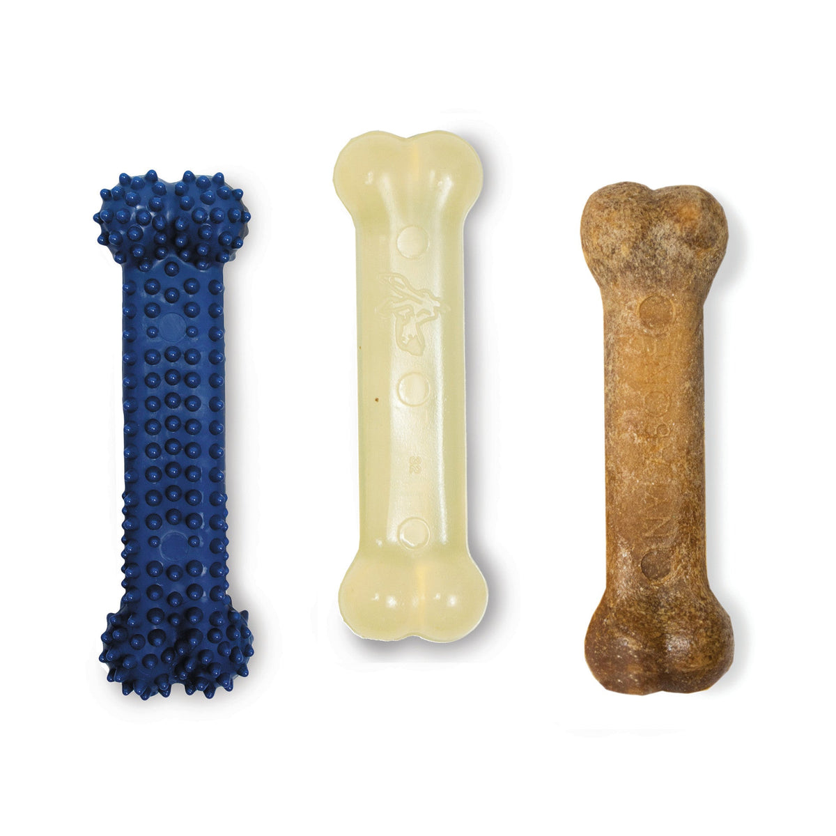 Nylabone Small Dog Value Pack 1ea Dental Chew/Edible Bacon/Flexi Original