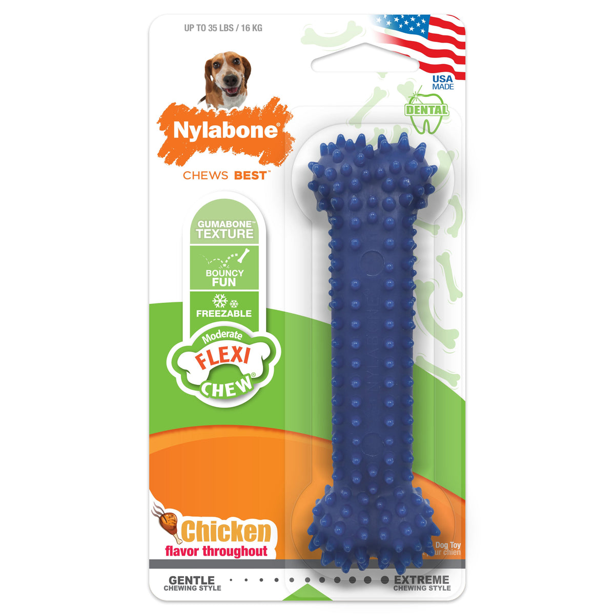 Nylabone DentalChew Blister Card Wolf