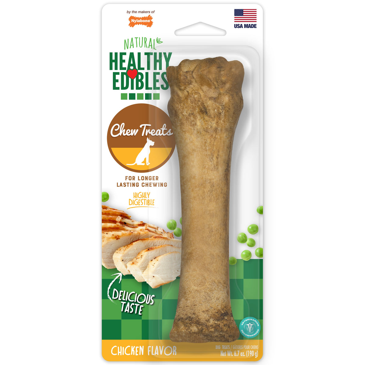 Nylabone Healthy Edibles Longer Lasting Chicken Souper
