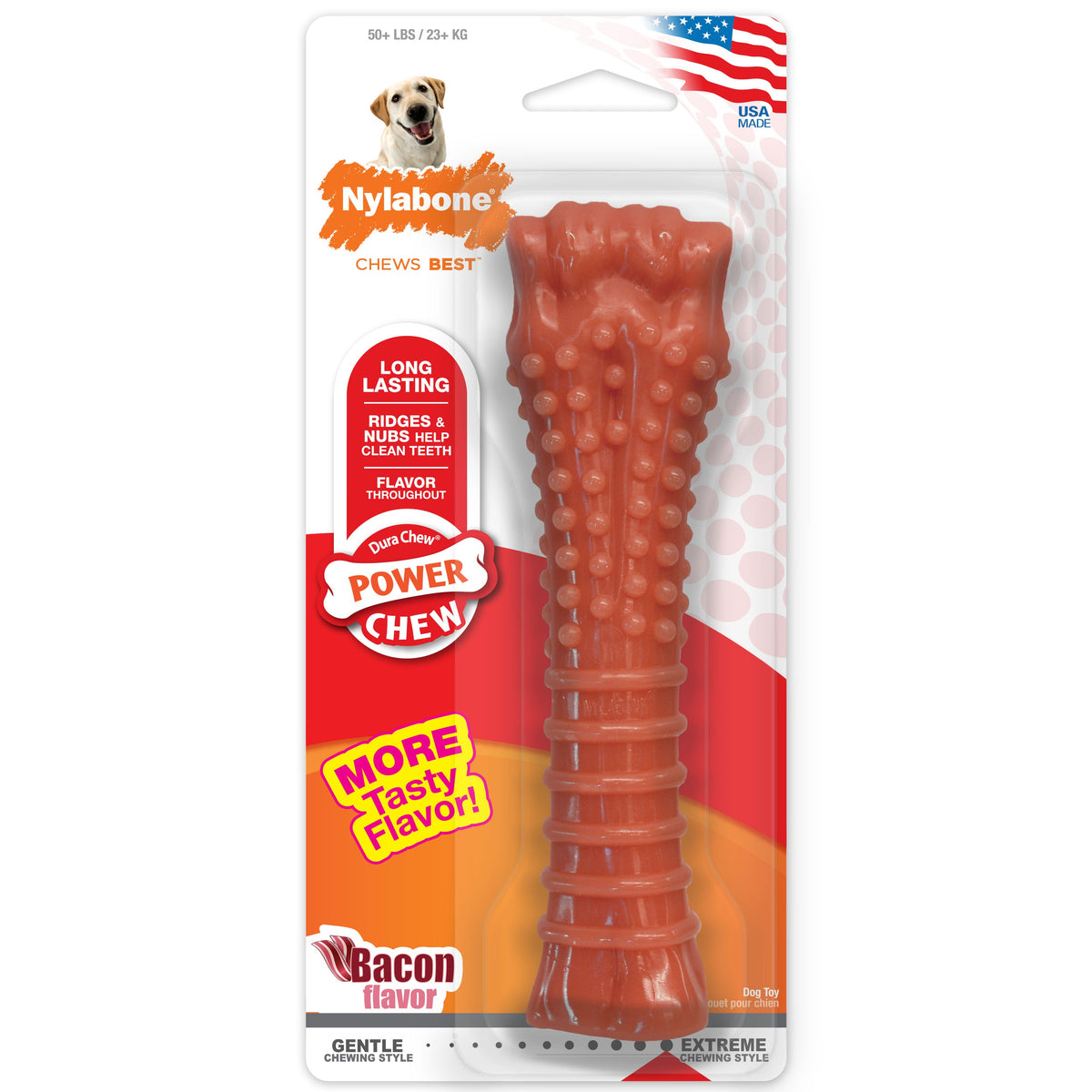 Nylabone DuraChew Textured Bacon Blister Card Souper
