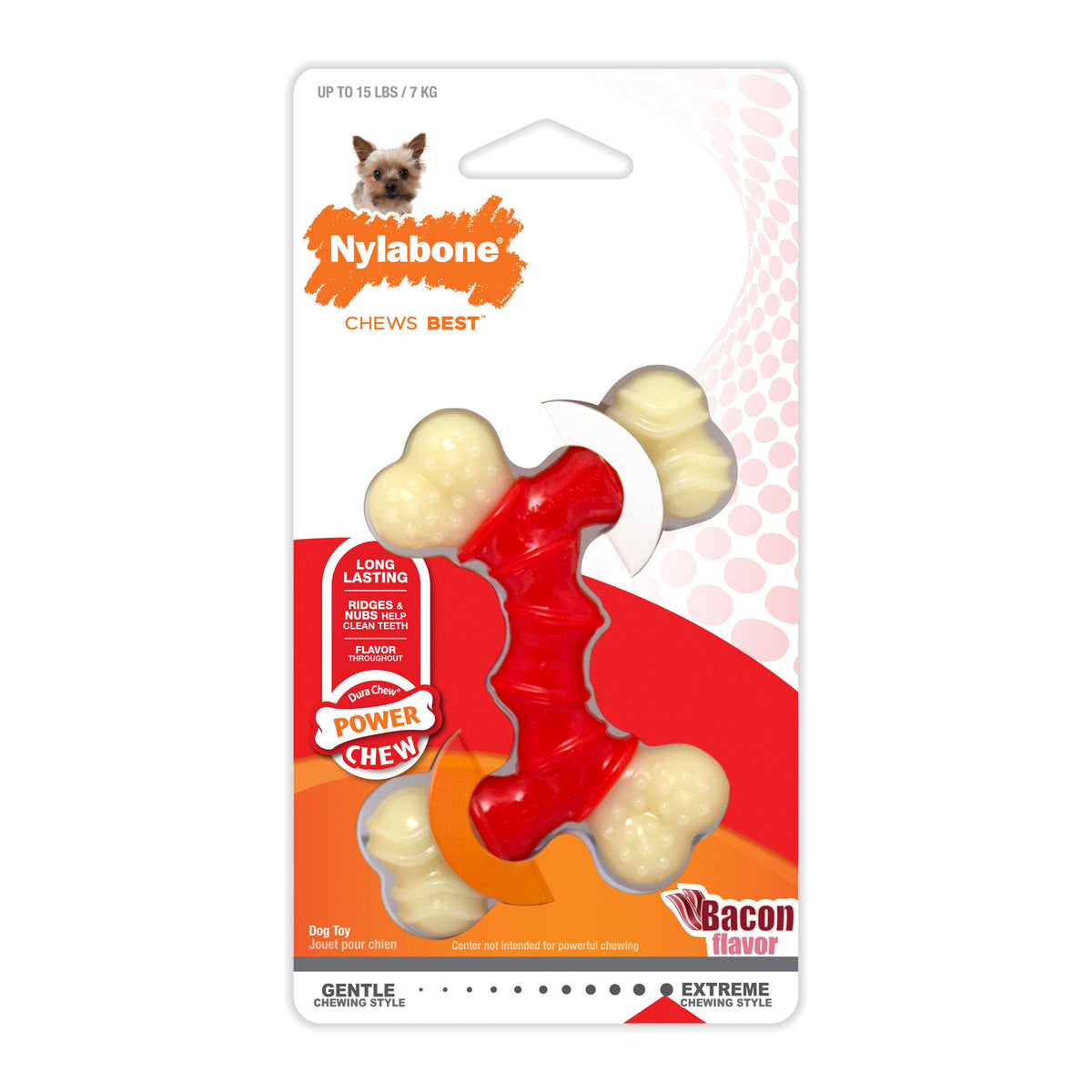 Nylabone DuraChew Double Bended Bone Bacon Petite