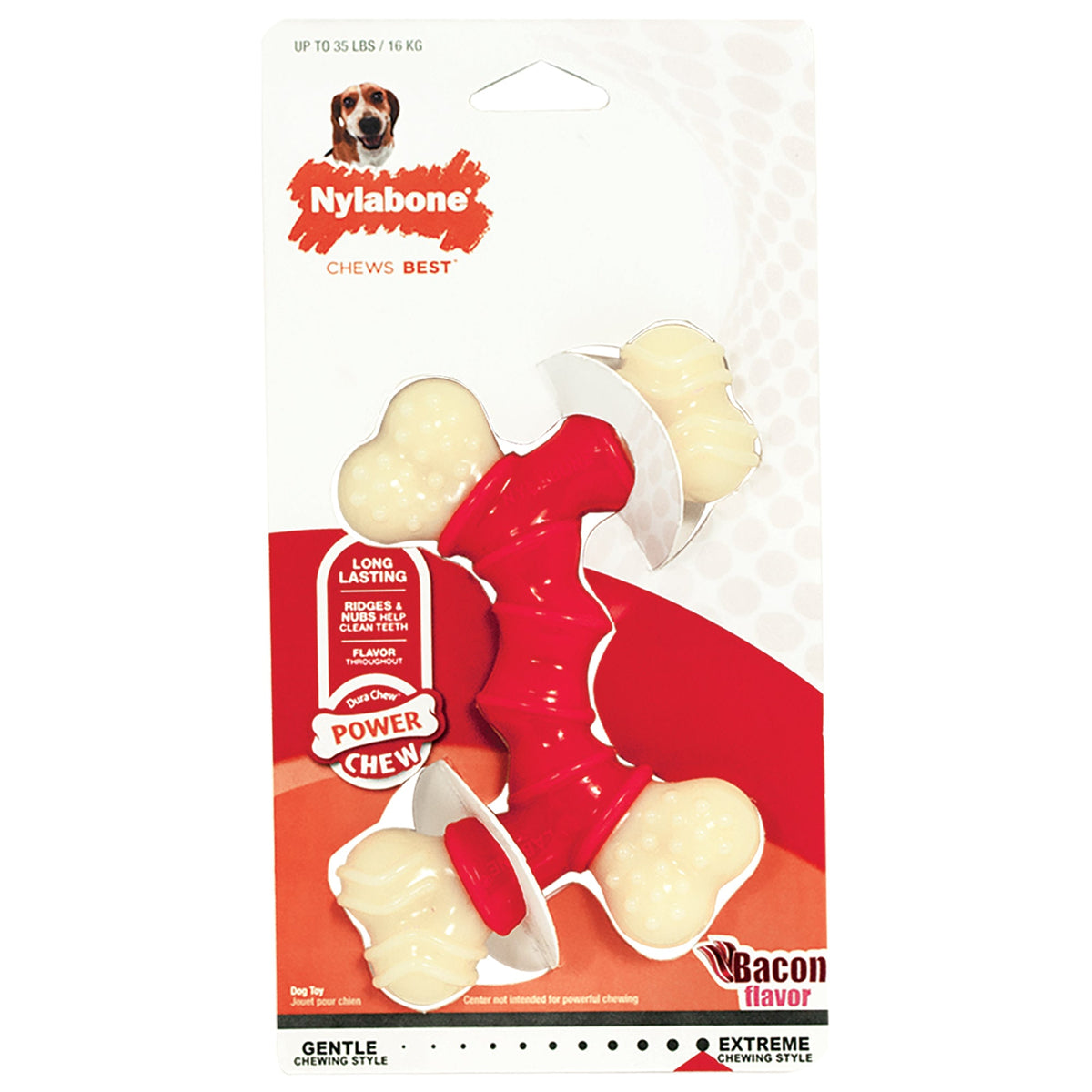 Nylabone DuraChew Double Bended Bone Bacon Wolf