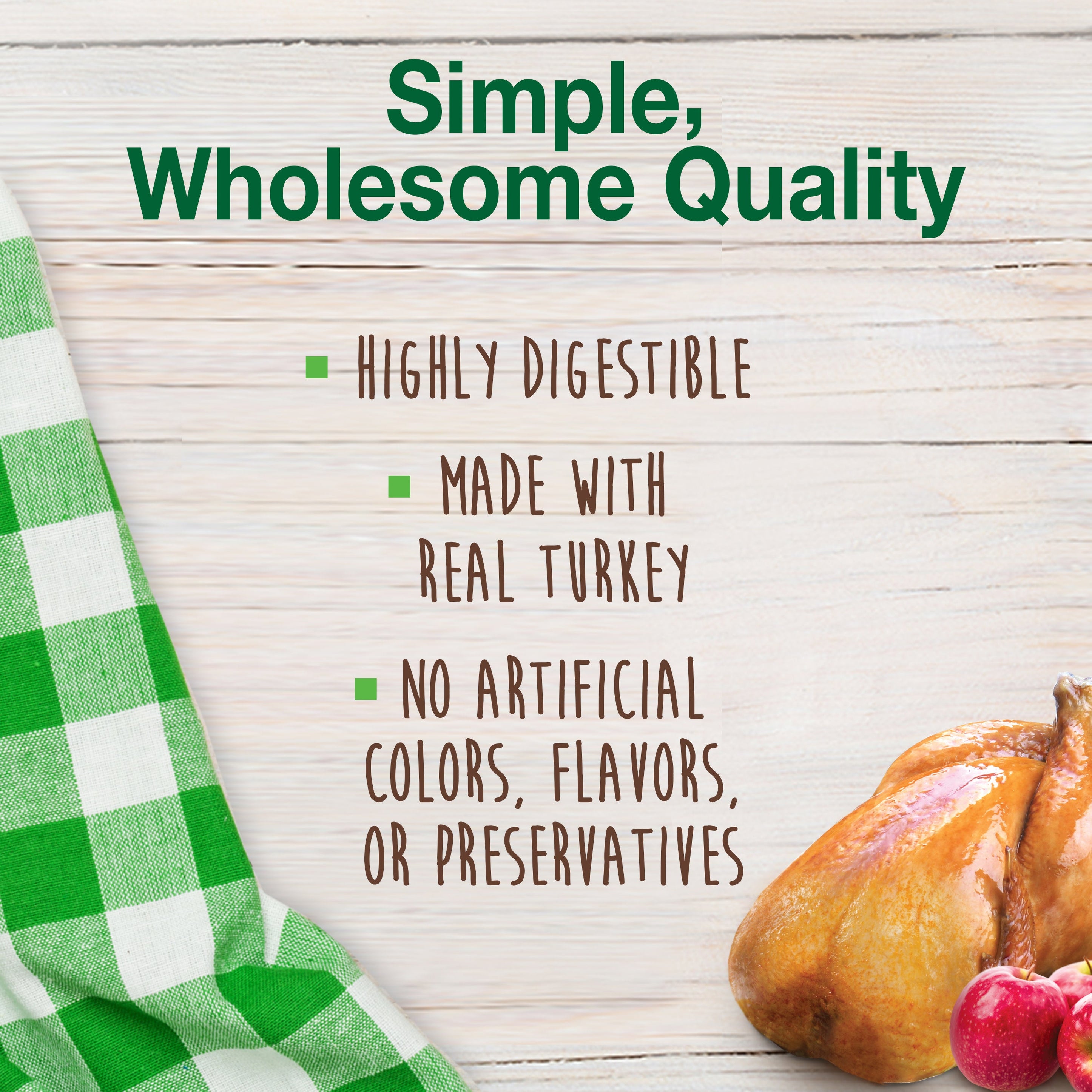 Nylabone Healthy Edibles AllNatural Long Lasting Chew Treats Turkey  Apple, 1ea/SMall/Regular  Up To 25 Ibs. 4 ct