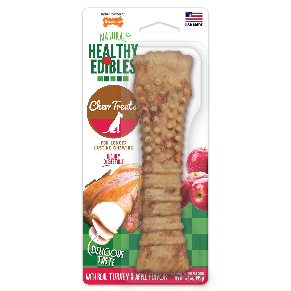 Nylabone Healthy Edibles Combo Turkey & Apple Souper