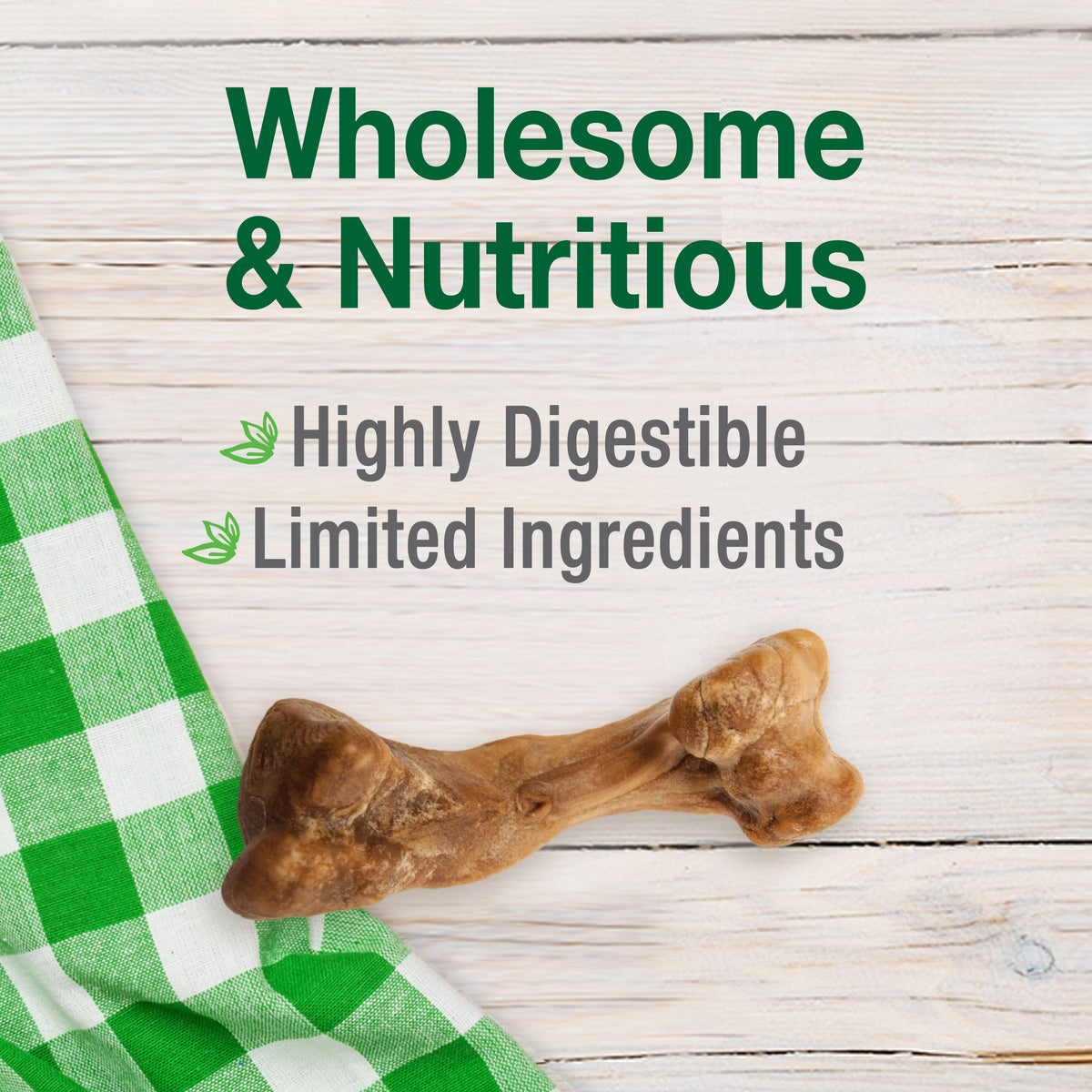 Nylabone Healthy Edibles Bone Broth Ham Small Pouch 16ct
