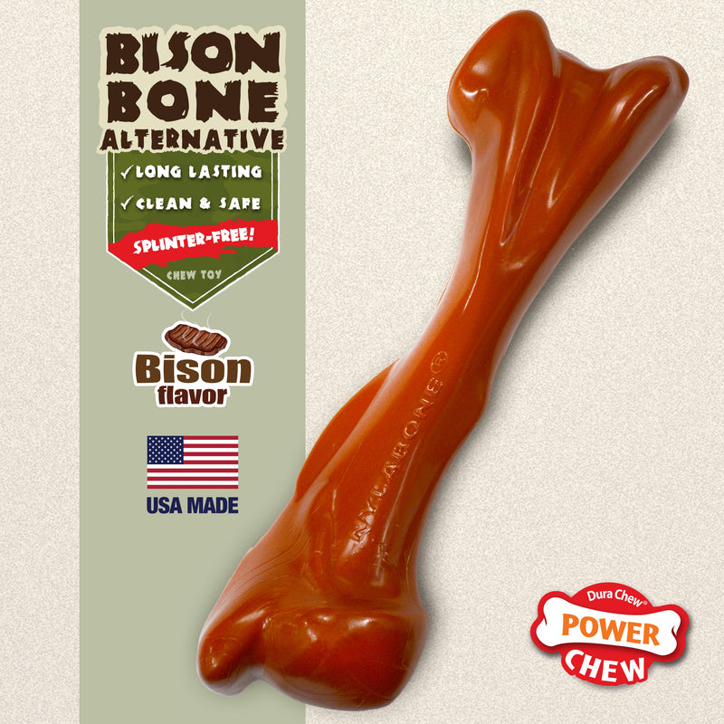 Nylabone Power Chew Bison Bone Alternative Nylon Chew Toy Bison, 1ea/Large/Giant  Up To 50 Lbs. 1 ct