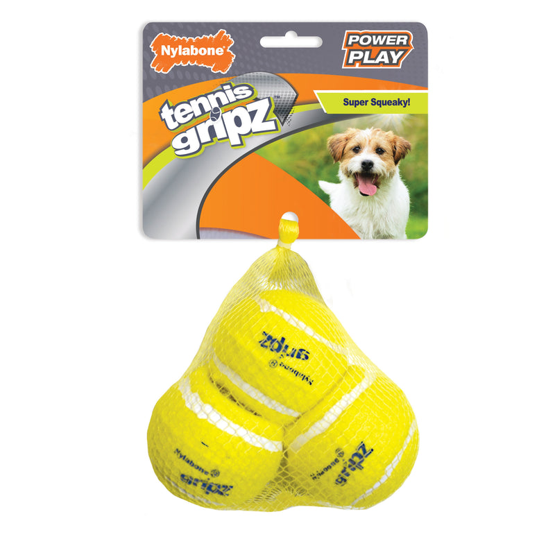 Nylabone Power Play Tennis Gripz  Tennis Balls for Dogs 1ea/SMall/Regular  Up To 25 Ibs. 1 ct