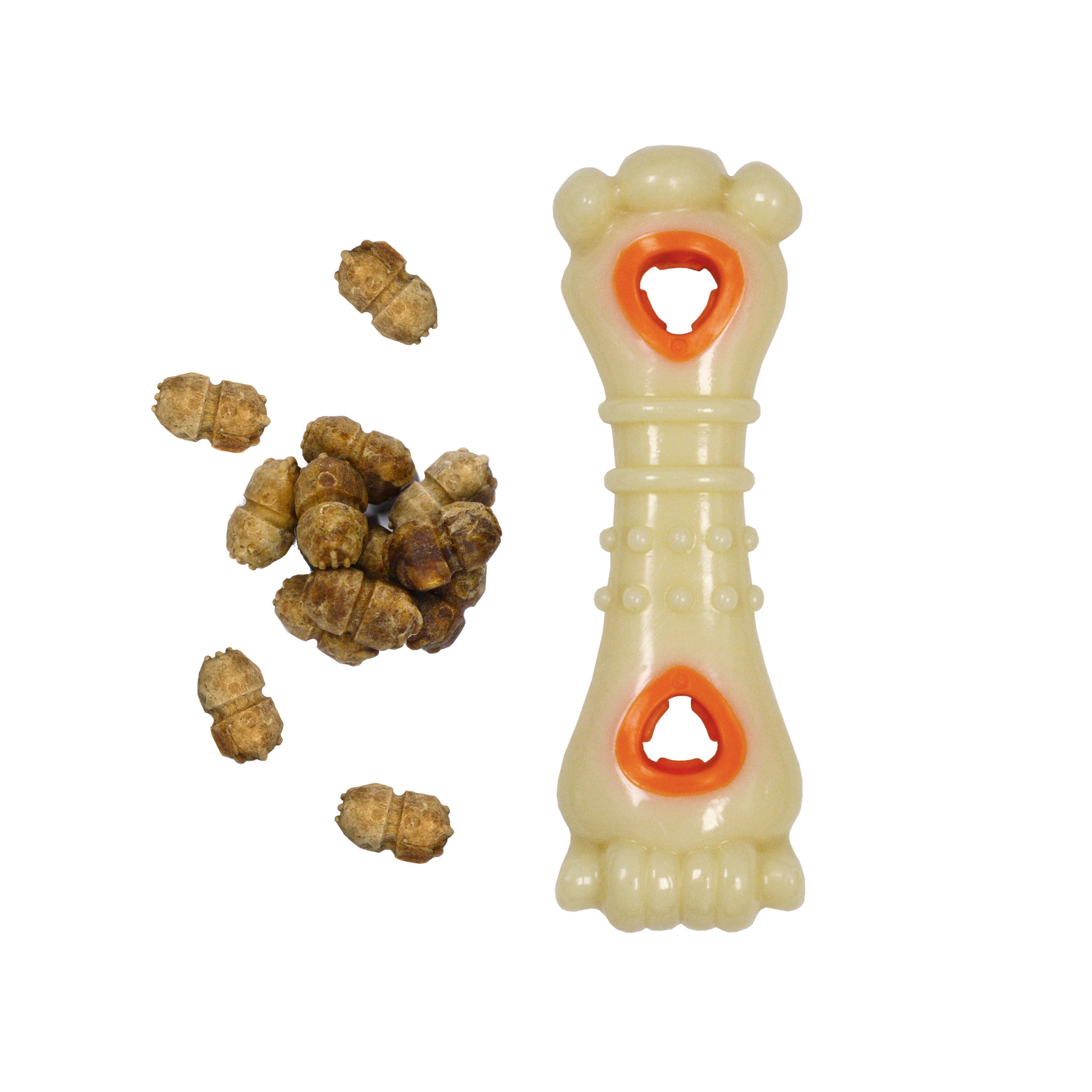 Nylabone Power Chew Souper Bone  PopIn Treat Toy Combo Chicken, 1ea/Medium/Wolf  Up To 35 Lbs. 1 ct
