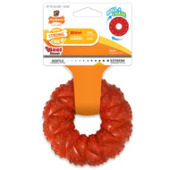 Nylabone Strong Chew Braided Dog Ring Chew Toy Beef, 1ea/Medium/Wolf  Up To 35 Lbs. 1 ct