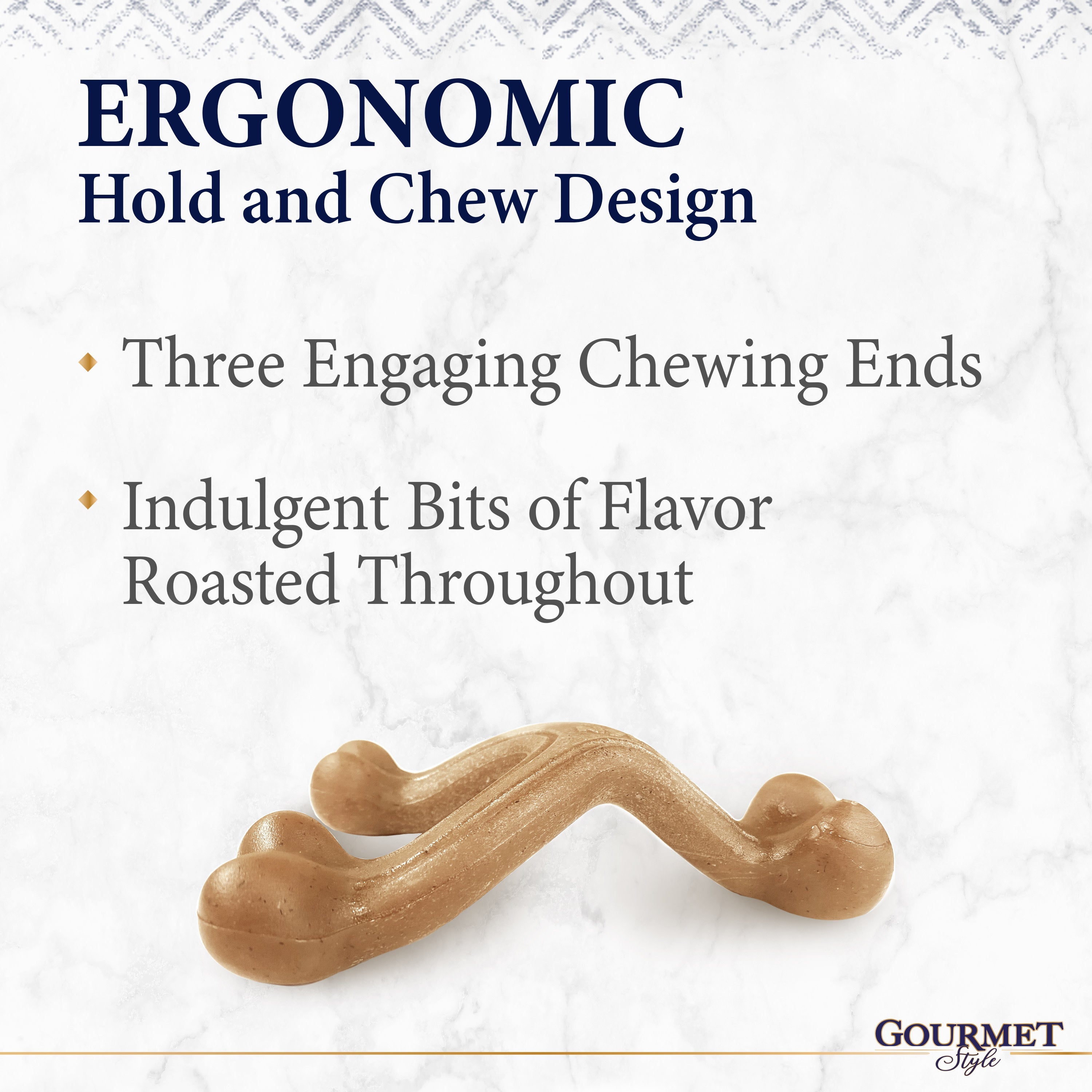 Nylabone Gourmet Style Strong Chew Wishbone Dog Chew Toy Chicken, 1ea/SMall/Regular  Up To 25 Ibs. 1 ct